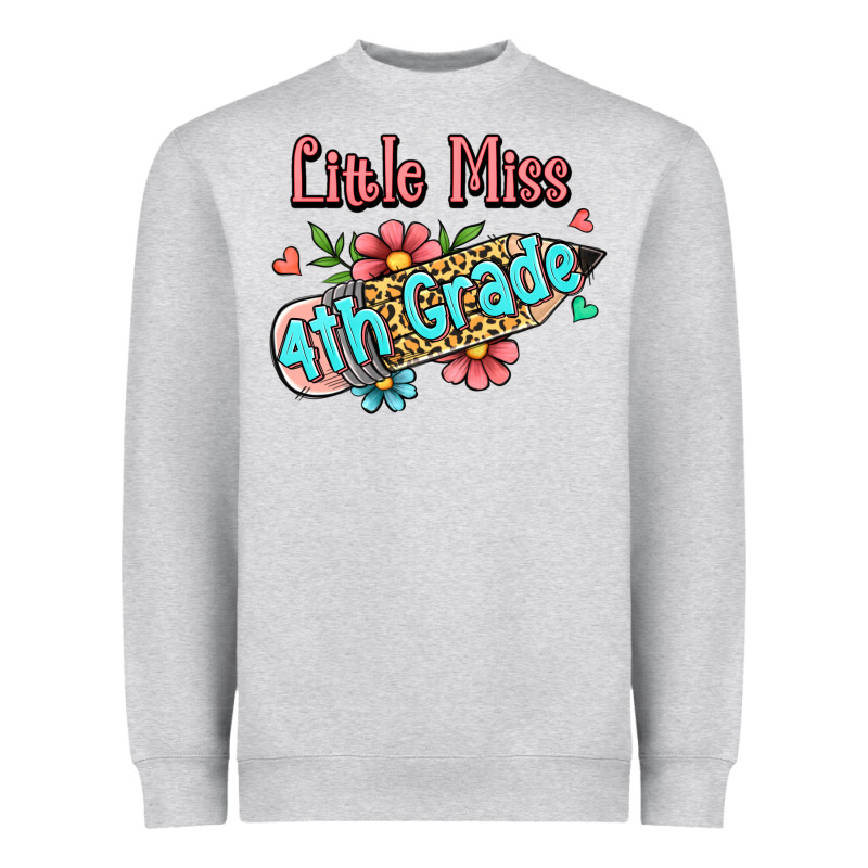 Little Miss Fourth Grade Heavyweight Sweatshirt by Jasminsmagicworld | Teevron