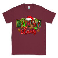 Burgundy christmas fancy claus Classic Tee - FaDigitalArtStudio