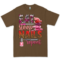 Cacao eat sleep nails repeat bbs Premium Tee - BundleAndBundleShop