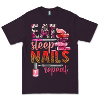 Plum eat sleep nails repeat bbs Premium Tee - BundleAndBundleShop