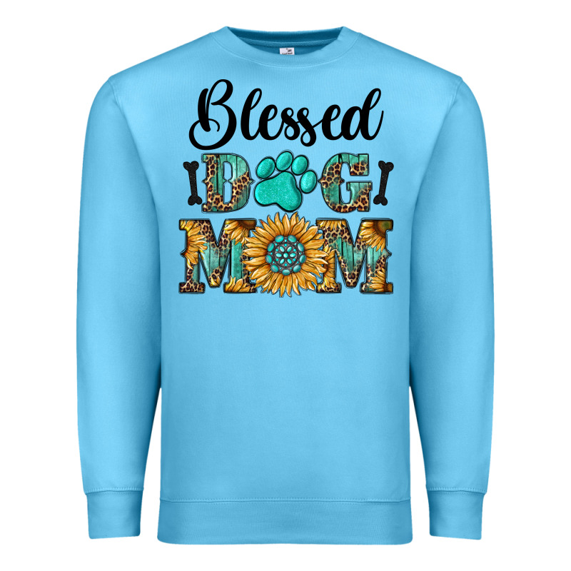Blessed Dog Mom Premium Sweatshirt by RanaPortraitStore | Teevron