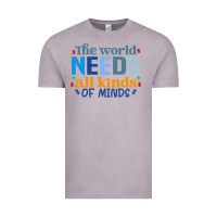 Vintage Zinc The world needs all kinds of minds Vintage Tee - CowhideDigitalArt