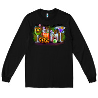 Black halloween Long Sleeve Tee - CowhideDigitalArt