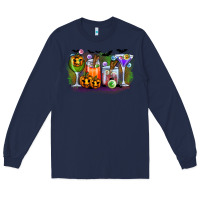 Navy halloween Long Sleeve Tee - CowhideDigitalArt