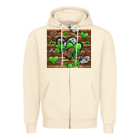 Sandshell st patricks day hearts Zipper Hoodie - Jasminsmagicworld