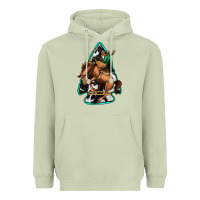 Matcha bucking bronco arrowhead Heavyweight Hoodie - Jasminsmagicworld