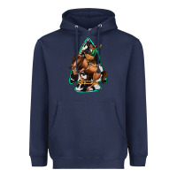 Navy bucking bronco arrowhead Heavyweight Hoodie - Jasminsmagicworld
