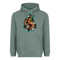 Sage bucking bronco arrowhead Heavyweight Hoodie - Jasminsmagicworld