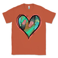 Copper Feather Heart Classic Tee - Jasminsmagicworld