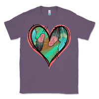 Lavender Feather Heart Classic Tee - Jasminsmagicworld