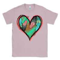 Lilac Feather Heart Classic Tee - Jasminsmagicworld