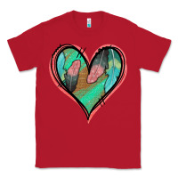 Red Feather Heart Classic Tee - Jasminsmagicworld
