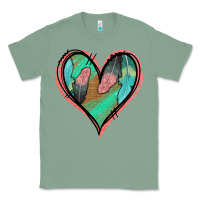 Sage Feather Heart Classic Tee - Jasminsmagicworld