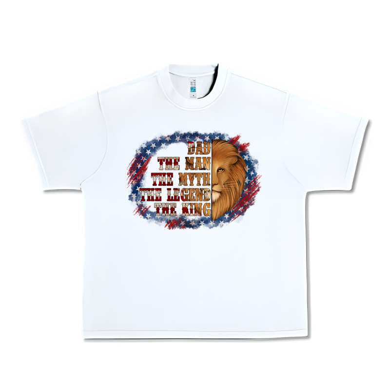 Dad The Man American Flag Urban Heavy Tee by Jasminsmagicworld | Teevron