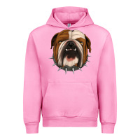 Fuchsia Pink Bulldog Urban Hoodie - Jasminsmagicworld