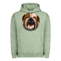Pigment Oil Green Bulldog Urban Hoodie - Jasminsmagicworld