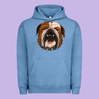 Bulldog Urban Hoodie Designed By Jasminsmagicworld