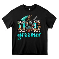 Black western dog groomer Heavy Core Tee - OliviaCreatesArt