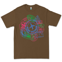 Cacao bon voyage travel stamp t shirt Premium Tee - linhVisuals