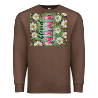 Chestnut Blessed mama with daisy and leopard Premium Sweatshirt - RanaPortraitStore