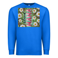 True Royal Blessed mama with daisy and leopard Premium Sweatshirt - RanaPortraitStore