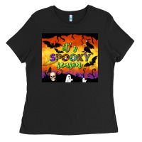 Black it's spooky season tumbler Ladies Tee - BundleAndBundleShop