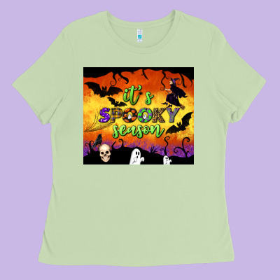 It's Spooky Season Tumbler Ladies Tee Designed By Bundleandbundleshop