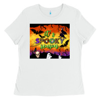White it's spooky season tumbler Ladies Tee - BundleAndBundleShop