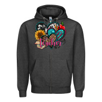 Charcoal Heather teacher hearts Zipper Hoodie - Jasminsmagicworld