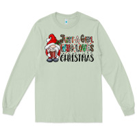 Matcha just a girk who loves christmas Long Sleeve Tee - CowhideDigitalArt