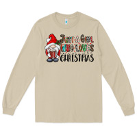 Mushroom just a girk who loves christmas Long Sleeve Tee - CowhideDigitalArt