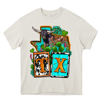 Cream tx texas Heavy Core Tee - OliviaCreatesArt