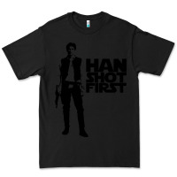 Black han shot first Premium Tee - linhVisuals