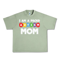 Oil Green LIL Autism Mom Urban Heavy Tee - CowhideDigitalArt