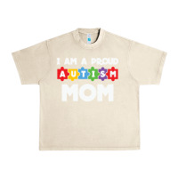 Sandshell LIL Autism Mom Urban Heavy Tee - CowhideDigitalArt
