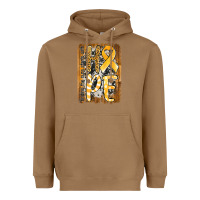 Toasted Coconut finding the cure starts with hope childhood cancer awareness  with bac Heavyweight Hoodie - Jasminsmagicworld