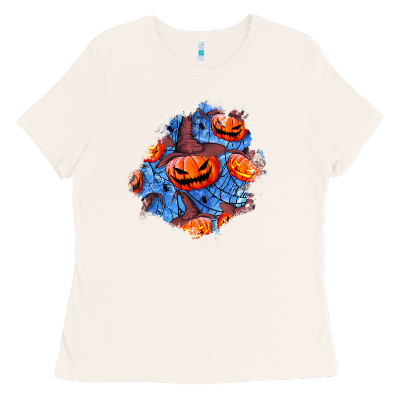 Halloween Pumpkin Patch  5 Ladies Tee by BundleAndBundleShop | Teevron
