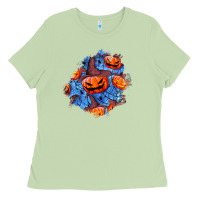 Matcha halloween pumpkin patch  5 Ladies Tee - BundleAndBundleShop