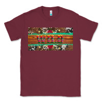 Burgundy western wild and floral leopard  cowhide licanse plate Classic Tee - Artiststas