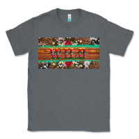 Charcoal Heather western wild and floral leopard  cowhide licanse plate Classic Tee - Artiststas