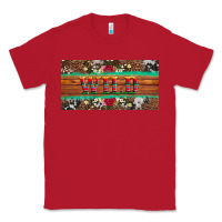 Red western wild and floral leopard  cowhide licanse plate Classic Tee - Artiststas