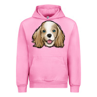 Fuchsia Pink cocker spaniel Urban Hoodie - Jasminsmagicworld