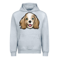 Heather Grey cocker spaniel Urban Hoodie - Jasminsmagicworld