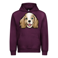 Mauve Wine cocker spaniel Urban Hoodie - Jasminsmagicworld