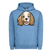 Pigment Pebble Blue cocker spaniel Urban Hoodie - Jasminsmagicworld