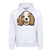 White cocker spaniel Urban Hoodie - Jasminsmagicworld