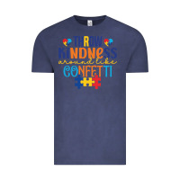 Vintage Denim Throw kindness around like confetti Vintage Tee - CowhideDigitalArt
