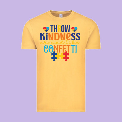 Throw Kindness Around Like Confetti Vintage Tee Designed By Cowhidedigitalart