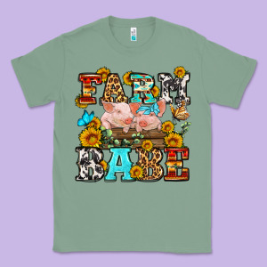Western Farm Babe Classic Tee Designed By Oliviacreatesart