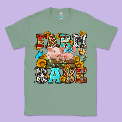 Western Farm Babe Classic Tee Designed By Oliviacreatesart